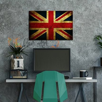 Union Jack Framed Canvas Print8" x 8"