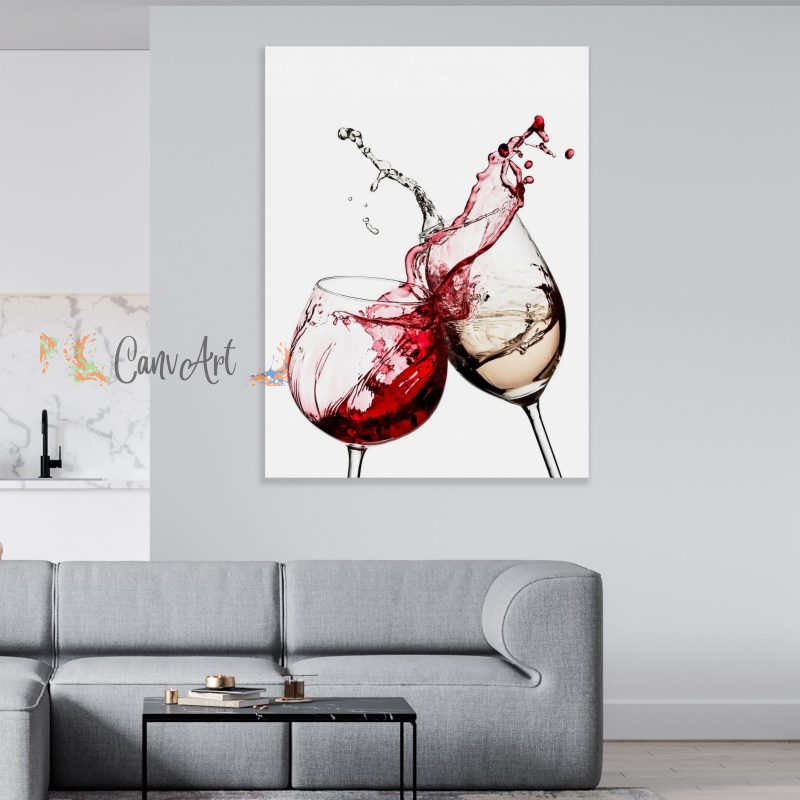 Wine Glasses Canvas36" x 24"