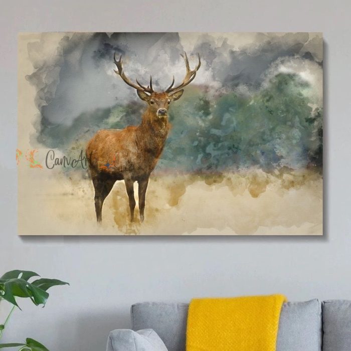 The Stag Canvas36" x 24"