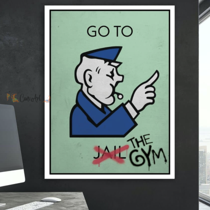 Go to...the Gym Canvas24" x 36"