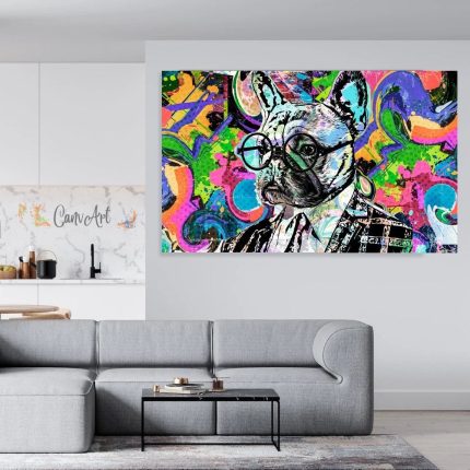 French Bulldog Pop Art36" x 24"