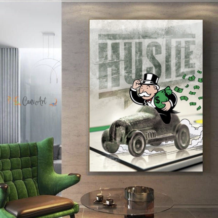 Monopoly Hustle Canvas24" x 36"