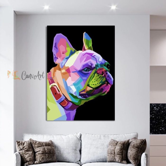 French Bulldog Canvas36" x 24"