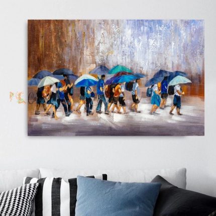 City In The Rain Canvas36" x 24"