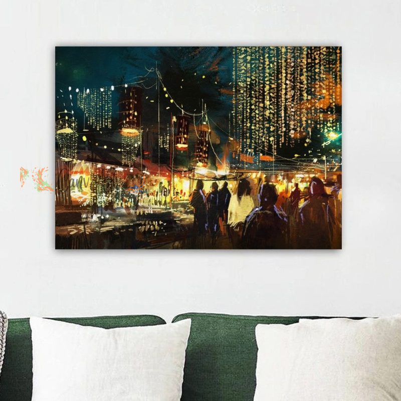 A Night At the Fira Canvas36" x 24"