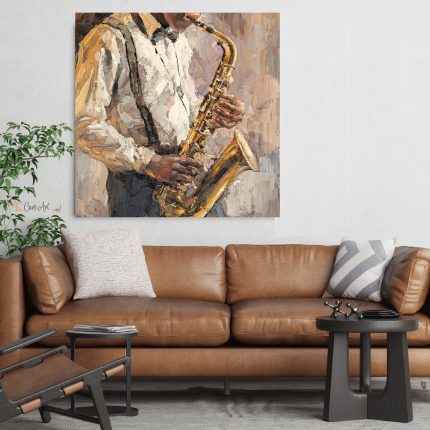 The Sax Man Canvas36" x 24"