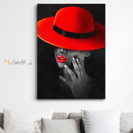 She Wears Rouge Canvas36" x 24"