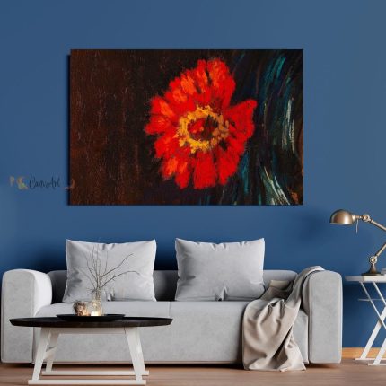 Flor Roja Canvas36" x 24"